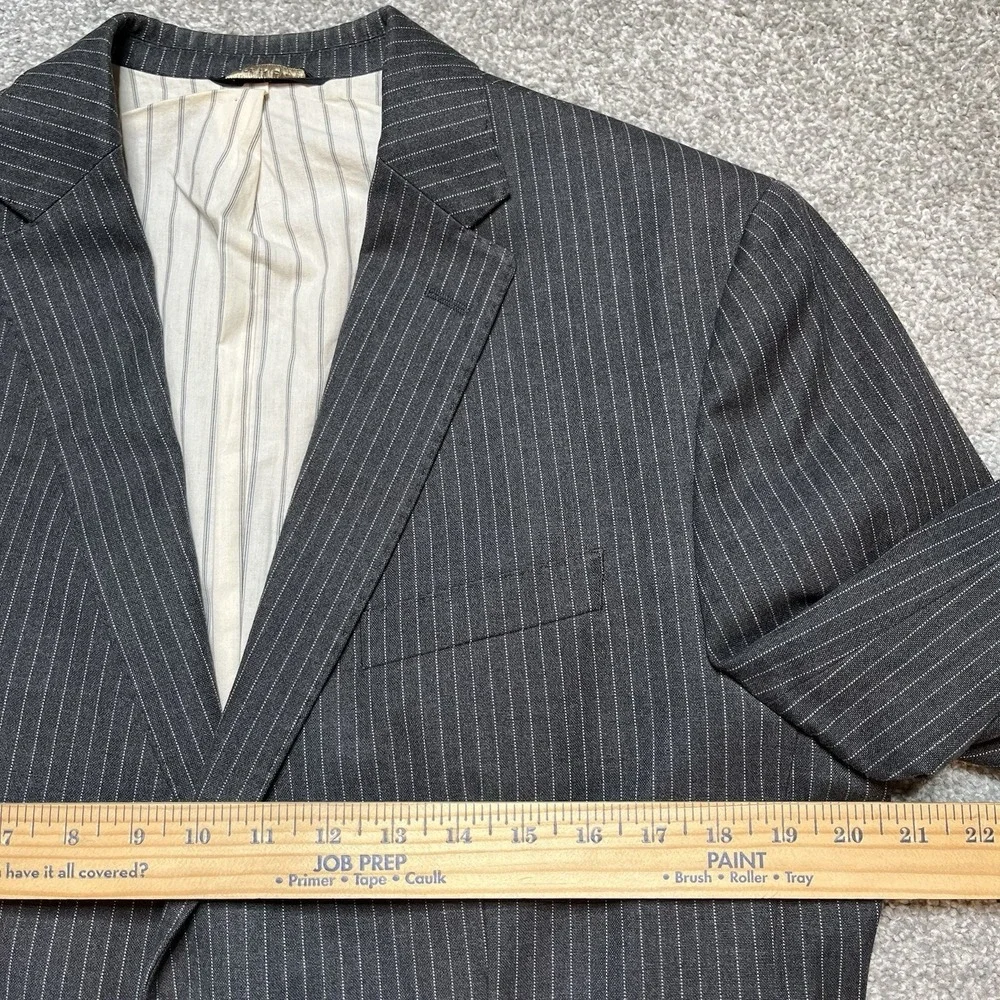 Banana Republic Mens 42 R Tailored Fit Pinstripe Cotton Sport Coat Blazer Jacket